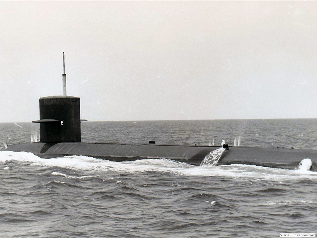 USS Hammerhead (SSN-663) First dive after overhaul PNSY, 1972